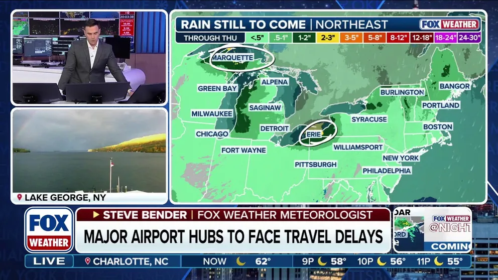 FOX Weather Meteorologist Steve Bender breaks down the latest updates for this week in the east, as residents can expect a stormy week ahead.