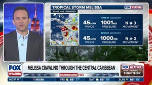 Tropical Storm Melissa slowly churns towards Jamaica, forecast to intensify into major hurricane by Monday 