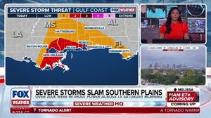 Tornado Watch in place for parts of Gulf Coast on Sunday