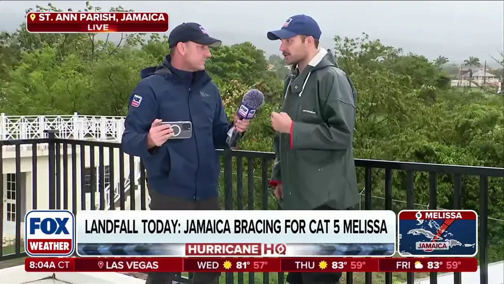 The National Hurricane Center issued a special advisory on Tuesday morning and said Hurricane Melissa is continuing to intensify on approach to Jamaica. The monster storm now has winds of 180 mph, making it one of the most intense hurricanes on record. Here's the latest.