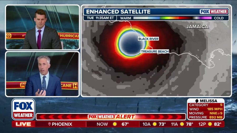 Hurricane Melissa's landfall in Jamaica imminent as island gets blasted with destructive winds