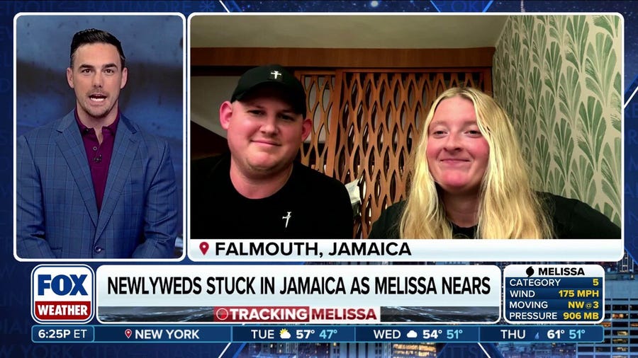 Hurricane Melissa traps honeymooners in Jamaica 