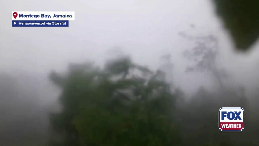 Powerful winds, heavy rain from Melissa pummel Jamaica