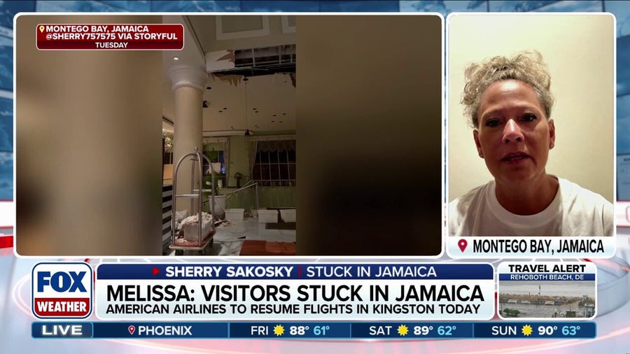 American tourist shares story of surviving brunt of Hurricane Melissa