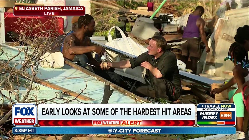 FOX Weather Field Correspondent Robert Ray is in Saint Elizabeth, Jamaica, two days after the deadly Category 5 Hurricane Melissa wreaked a wide-spread destructive path across the southwestern part of the Caribbean island.