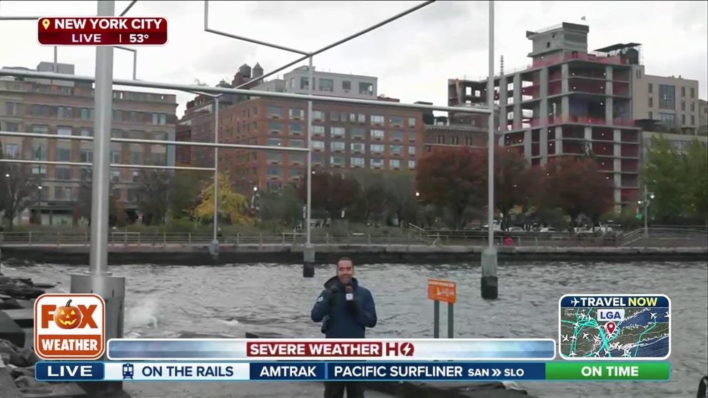After a storm on Thursday brought heavy rain and flooding to New York City, two people were declared dead. FOX Weather Meteorologist Michael Estime is live in New York City where gusty winds are expected to put a damper on Halloween plans.
