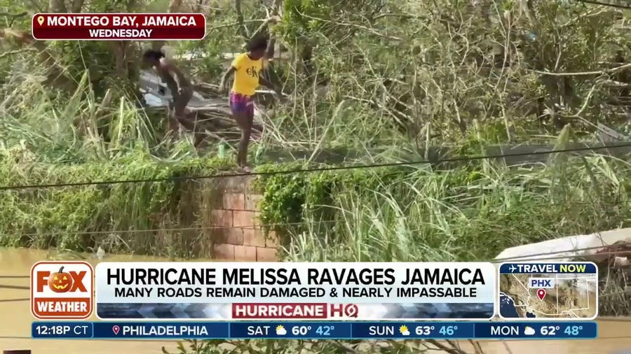 Melissa leaves trail of devastation in Jamaica as organizations work to provide aid