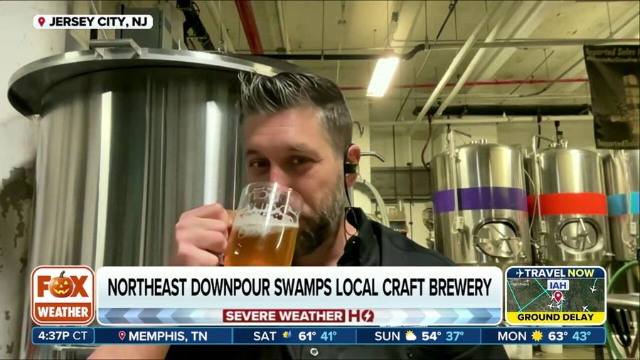 Northeast downpour swamps Jersey City craft brewery's basement