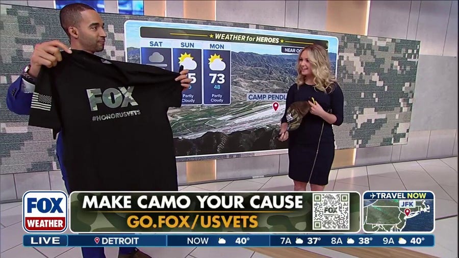 Support our veterans and Make Camo Your Cause with FOX Weather