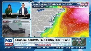 Coastal storm expected to strengthen off U.S. East Coast