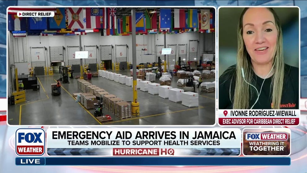 Recovery operations are continuing across Jamaica in the wake of deadly Hurricane Melissa, and Direct Relief is on the ground delivering emergency medical aid and critical, life-saving supplies to the region. Executive Advisor for the Caribbean Ivonne Rodriguez-Wiewall joined FOX Weather on Monday with more about the mission.