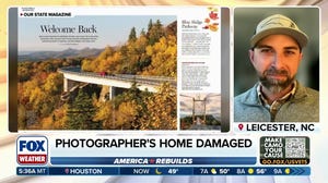 Photographer whose home was destroyed by Hurricane Helene helps bring tourism back to North Carolina