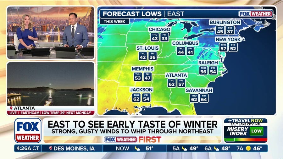Early taste of winter forecast for Eastern US next week