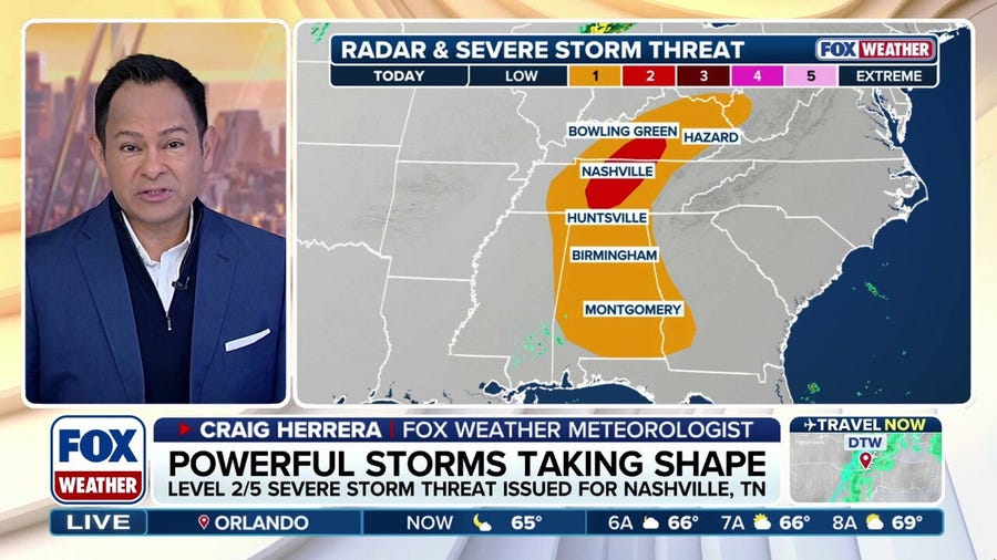Fast-moving severe storms target millions across Tennessee and Ohio Valleys