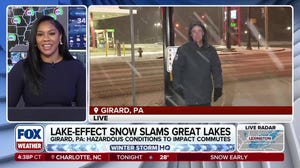 Lake-effect snow blankets parts of Pennsylvania