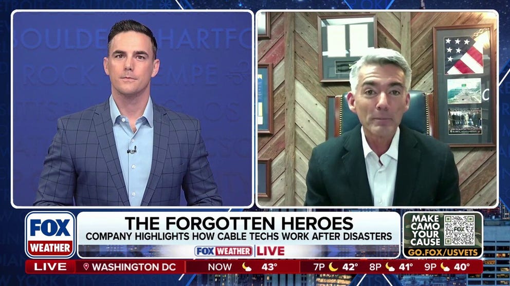 President and CEO of NCTA, The Internet and Television Association, Cory Gardner, joins FOX Weather to discuss how the company sheds light on the hard work of the forgotten heroes at broadband providers following natural disasters.