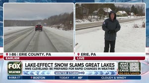 Final round of lake-effect snow creates hazardous travel conditions for eastern Great Lakes