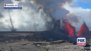 "Volnadoes" swirl around erupting Hawaii volcano