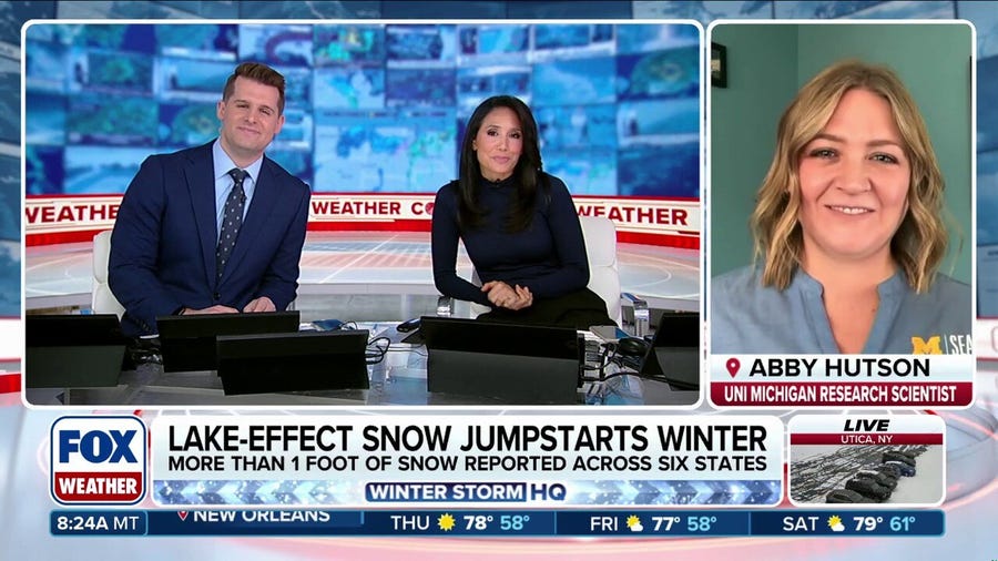 Several states seeing lake-effect snow lingering