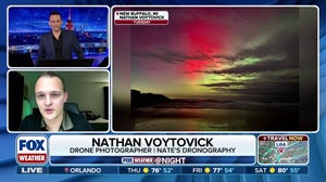 Aurora Borealis lights up sky for the second evening