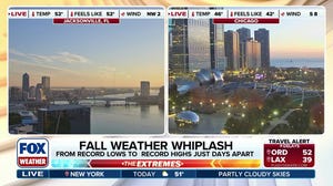 Cities to move from record lows to record highs just days apart