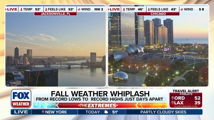 Cities to move from record lows to record highs just days apart