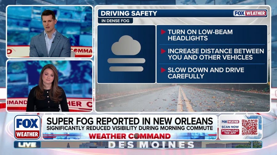 Super fog reported in Louisiana