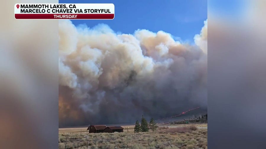 Pack Fire burns thousands of acres in Mono County, California
