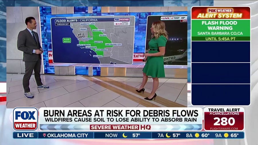 Heavy rain moving in along California coast, causing evacuation orders