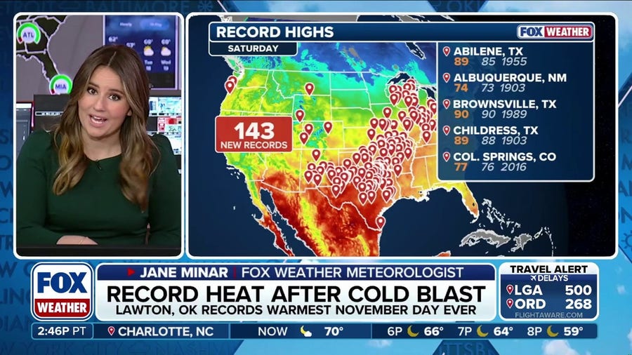 Record-breaking heat is on the way following a cold blast