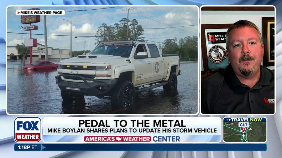 Mike Boylan from Mike’s Weather Page joins FOX Weather to share what it takes to make a storm-chasing vehicle