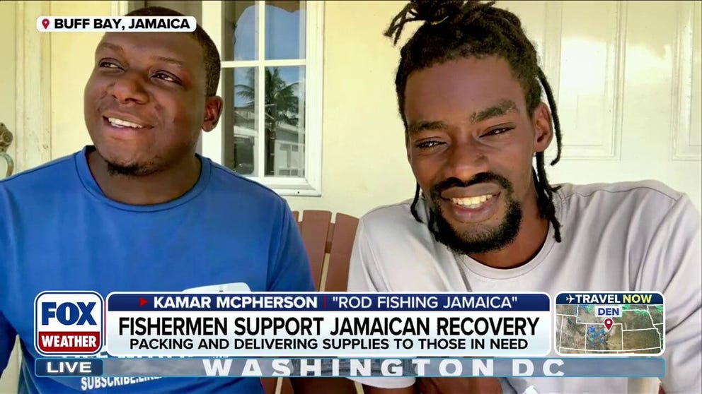 Hurricane Melissa left Jamaica in ruins nearly three weeks ago, causing massive destruction. Oshane Stewart and Kemar McPherson from Rod Fishing Jamaica join FOX Weather to recount their efforts in keeping hope alive during the recovery process by gathering supplies and water, and cooking meals as they get ready to head west to deliver it all.