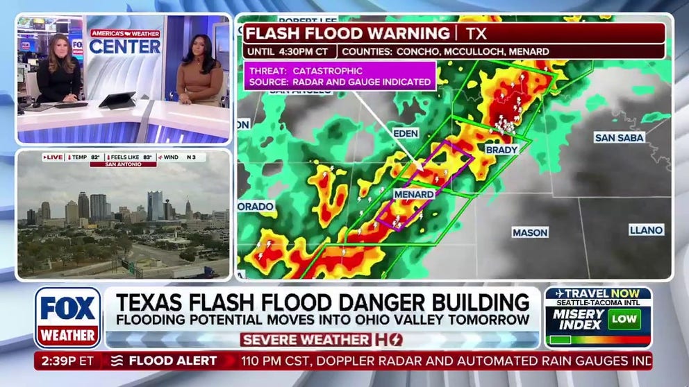 Texas flash flood danger growing as Flash Flood Emergency issued ...