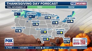 Thanksgiving week travel and forecast