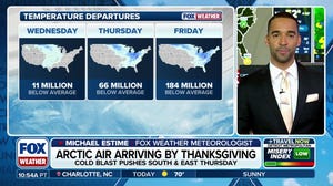 Cold blast ahead of Thanksgiving in the U.S.