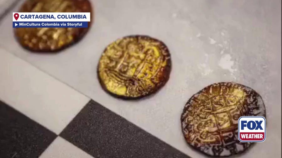 Archeologists recover treasures from the legendary 1708 San José galleon, wrecked in War