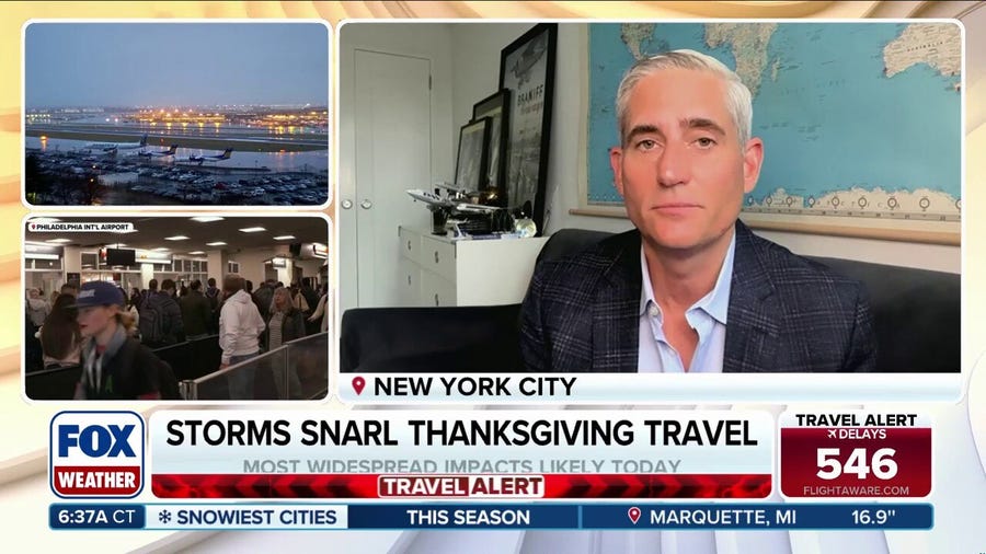 Thanksgiving travel impacts heighten today, as severe storms ignite across portions of the country