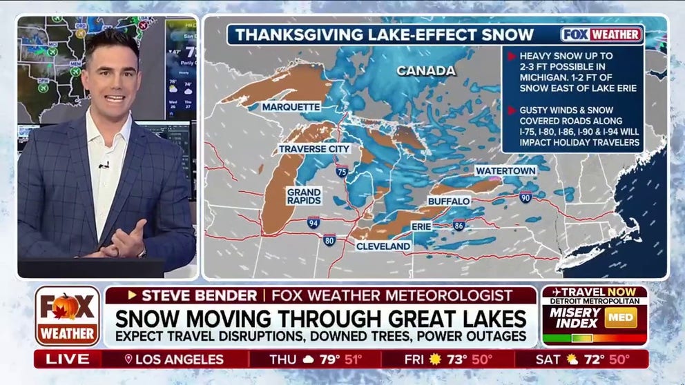 As a powerful lake-effect winter storm slams the Upper Midwest and Great Lakes, millions of American begin to prepare for a Post Thanksgiving snowstorm. More than 40 states could see impacts starting Friday and continue through early Monday. 