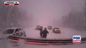 Exclusive FOX Weather Storm Tracker Brandon Copic rescues snow stranded drivers