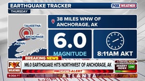 Magnitude 6.0 earthquake strikes near Anchorage, Alaska 