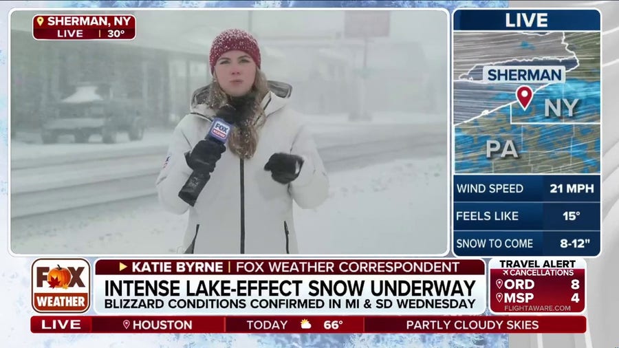 Intense lake-effect snow snarls Thanksgiving travel along Great Lakes Snowbelt 