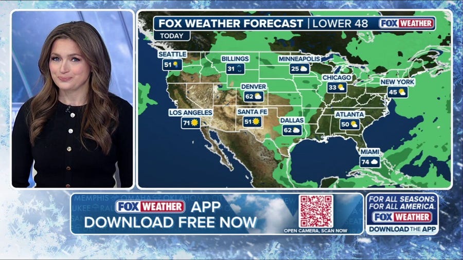 Weather in America: November 28, 2025