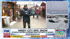 WINDY CITY WHITEOUT: A potentially historic November snowstorm is slamming parts of the Midwest as holiday celebrations continue in Chicago