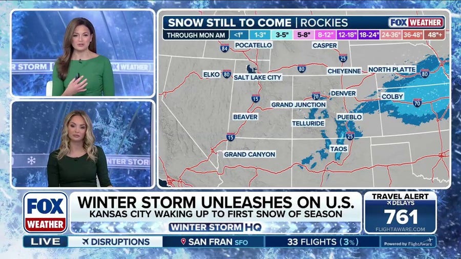Powerful coast-to-coast storm setting December off to an active start as it will bring threats of ice, snow and rain 