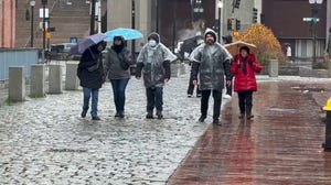 Heavy rain dampens much of Boston