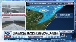 First flakes to create icy commute for mid-Atlantic and Carolinas