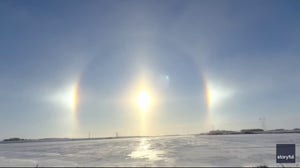 A stunning double optical effect unfolds in Minnesota