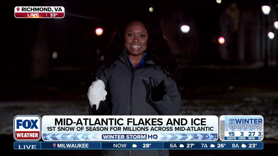 Mid-Atlantic snow barely hanging on as temperatures warm up this weekend