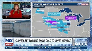 Fast-moving clippers to slam Midwest, Northeast with snow and wind