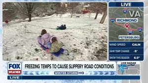 FOX Weather Correspondent Katie Byrne joins kids in Richmond, Virginia on their third snow day